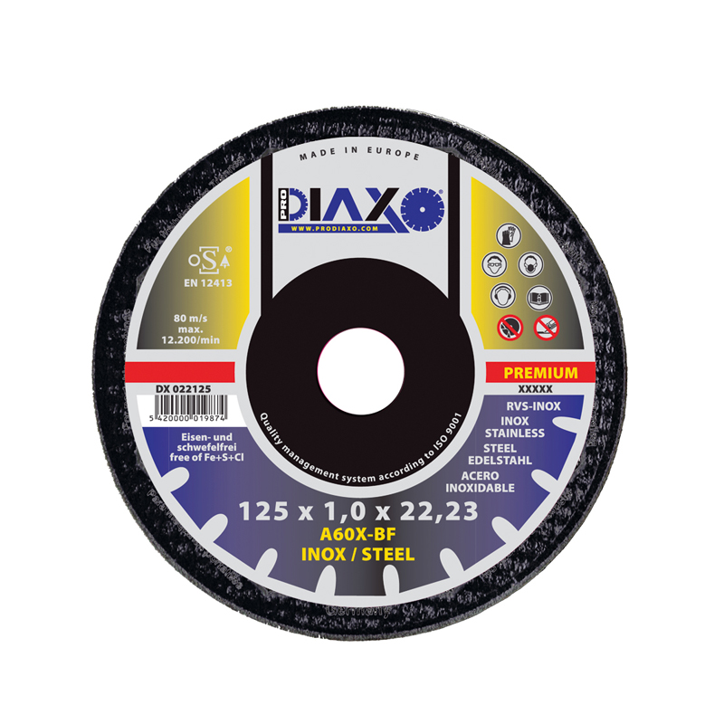 DISQUE 125MM X 3MM INOX