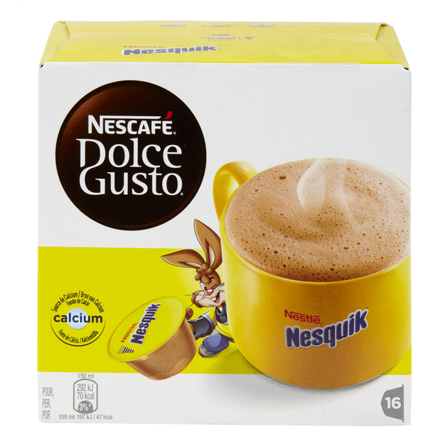 [CATCAF.045] DOLCE GUSTO NESQUIK CHOC 16 CUPS ./6 DOZEN