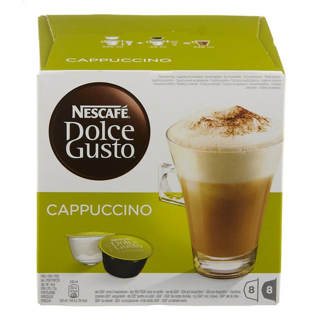 DOLCE GUSTO  CAPPUCCINO  16 CUPS /6 DOZEN