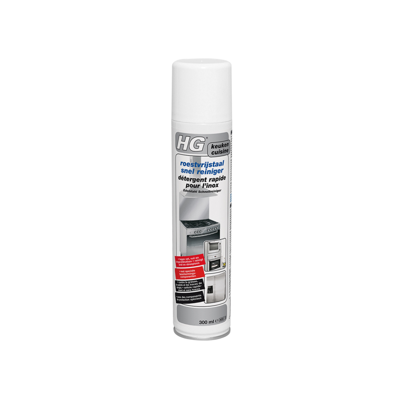 HG DETERGENT 'RAPIDE' POUR L'INOX 300ML