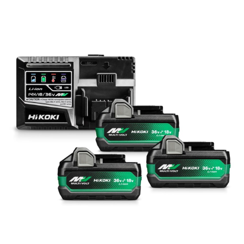 [HIUC18YSL] BOOSTERPACK 1X CHARGEUR + 3X BAT 18V-36V (18V-5,0AH / 36V-2,5AH)