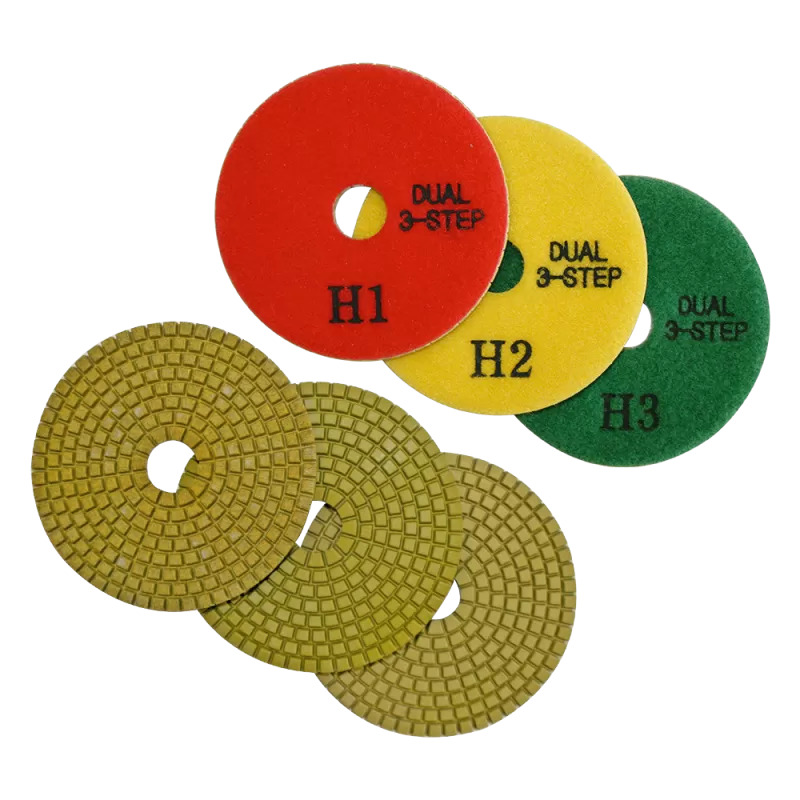 [LDDX750500] SET DIAMANTPADS Ø100MM/ 3-STEP (H1-H3)