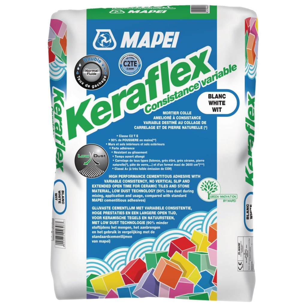 [MAPEKERAFLEX] MORTIER-COLLE KERAFLEX BLANC 25KG 1/50 PAL