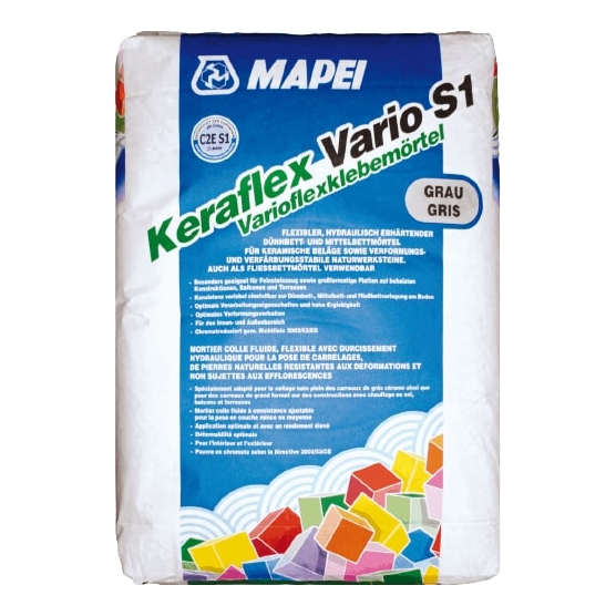 [MAPEKERAFLEX.010] KERAFLEX VARIO S1 25KG GRIJS 1/40