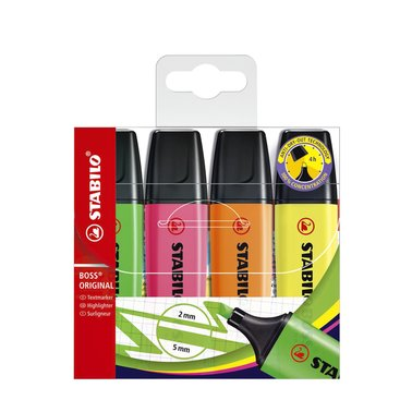 FLUOSTIFTEN 4 KLEUREN