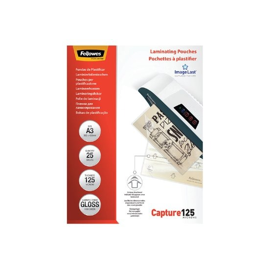 [OFFIC.073] COUVERTURE DE LAMINATION FELLOWES A3 125