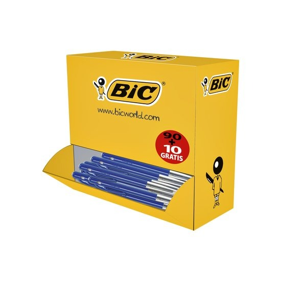 STYLOS À BILLE BIC M10 BLEU BOÎTE DE 100