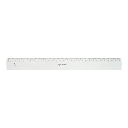 LINIAAL QUANTORE 30CM KUNSTSTOF TRANSPARANT