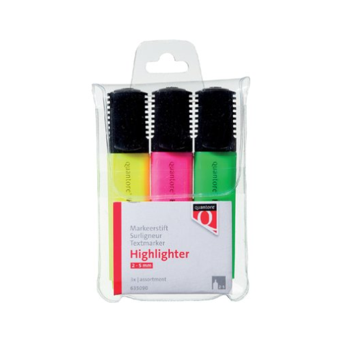 [OFFIC.128] MARKEERSTIFT QUANTORE ASSORTI 3 KLEUREN