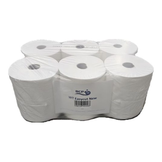 ROULEAUX D ESSUIE MAINS EASYCUT 3 PLIS BLANC 6 ROULEAU PAQUET