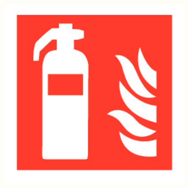 [OFFIC.162] PICTOGRAM: BLUSAPPARAAT MET VLAM - PP - 200 x 200MM