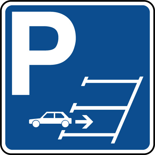 [OFFIC.165] PICTOGRAM: ACHTERWAARTS PARKEREN PP + LAM 450x450x1,5 MM
