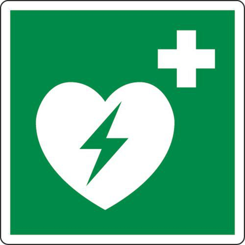 [OFFIC.166] PICTOGRAM AED PP 200 x 200 MM