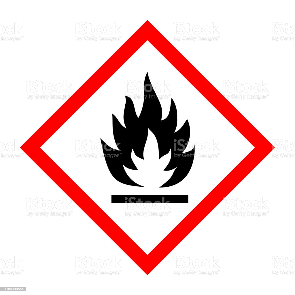 PICTOGRAMME : SUBSTANCE INFLAMMABLE - PP 150 MM - GHS