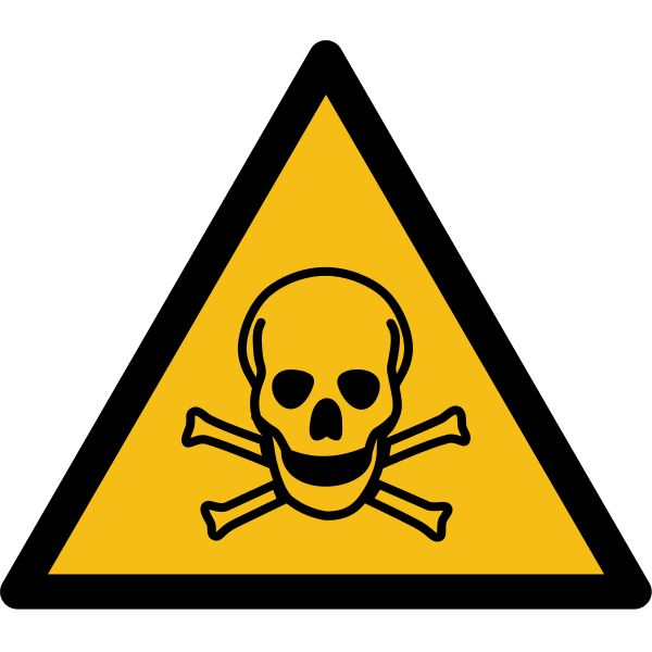 [OFFIC.172] PICTOGRAM: GIFTIGE STOFFEN - PP 150 MM