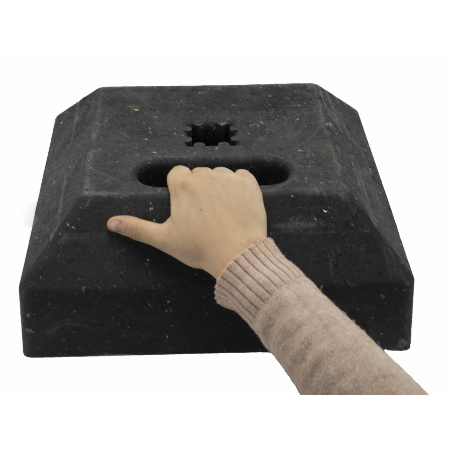 [OFFIC.182] SOKKEL / BAKENVOET MET OPENING 40X 40MM