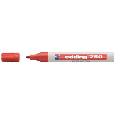 [OFFIC.294] VILTSTIFT EDDING 750 LAKMARKER ROND 2-4 MM ROOD