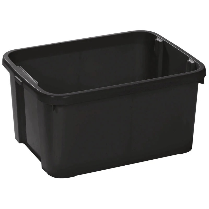 BAC DE RANGEMENT PP NOIR 26L 400X300X295 MM