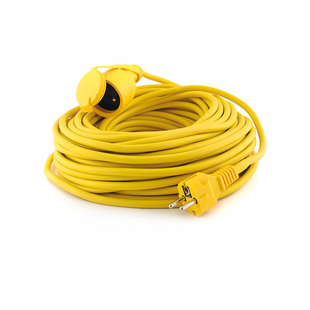 RALLONGE PRISE AVEC CLAPET - 25 M - H05 VV-F 220V-10A
