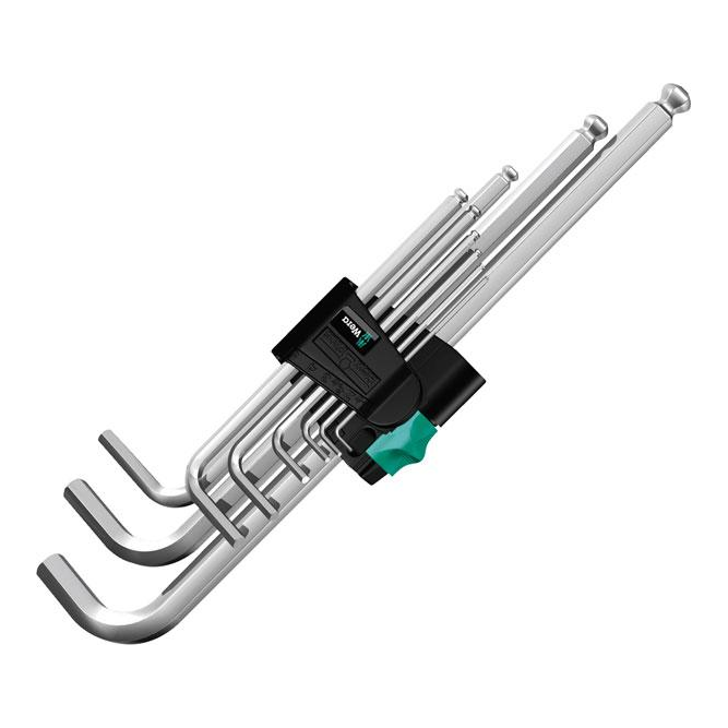 INBUSSLEUTELSET MET CLIPS KIT 1,5-10MM