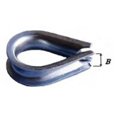 COSSE POUR CABLE ACIER 5MM