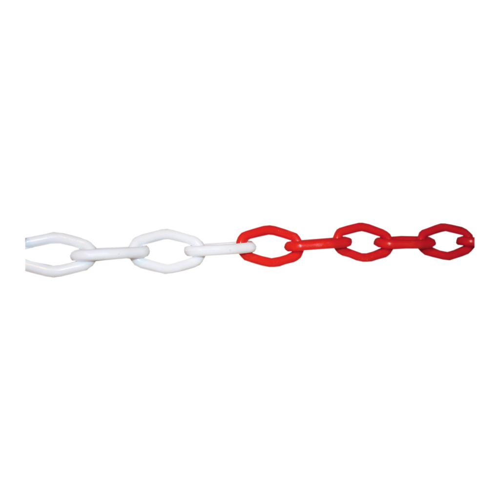 [PMCH.010] CHAÎNE DE SIGNALISATION - Ø 7,5 MM X 25 M - ROUGE/BLANC