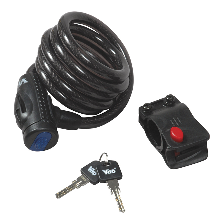 SPIRAALSLOT 1,2MX10MM MET SLEUTEL GEVLOCHTEN KABEL