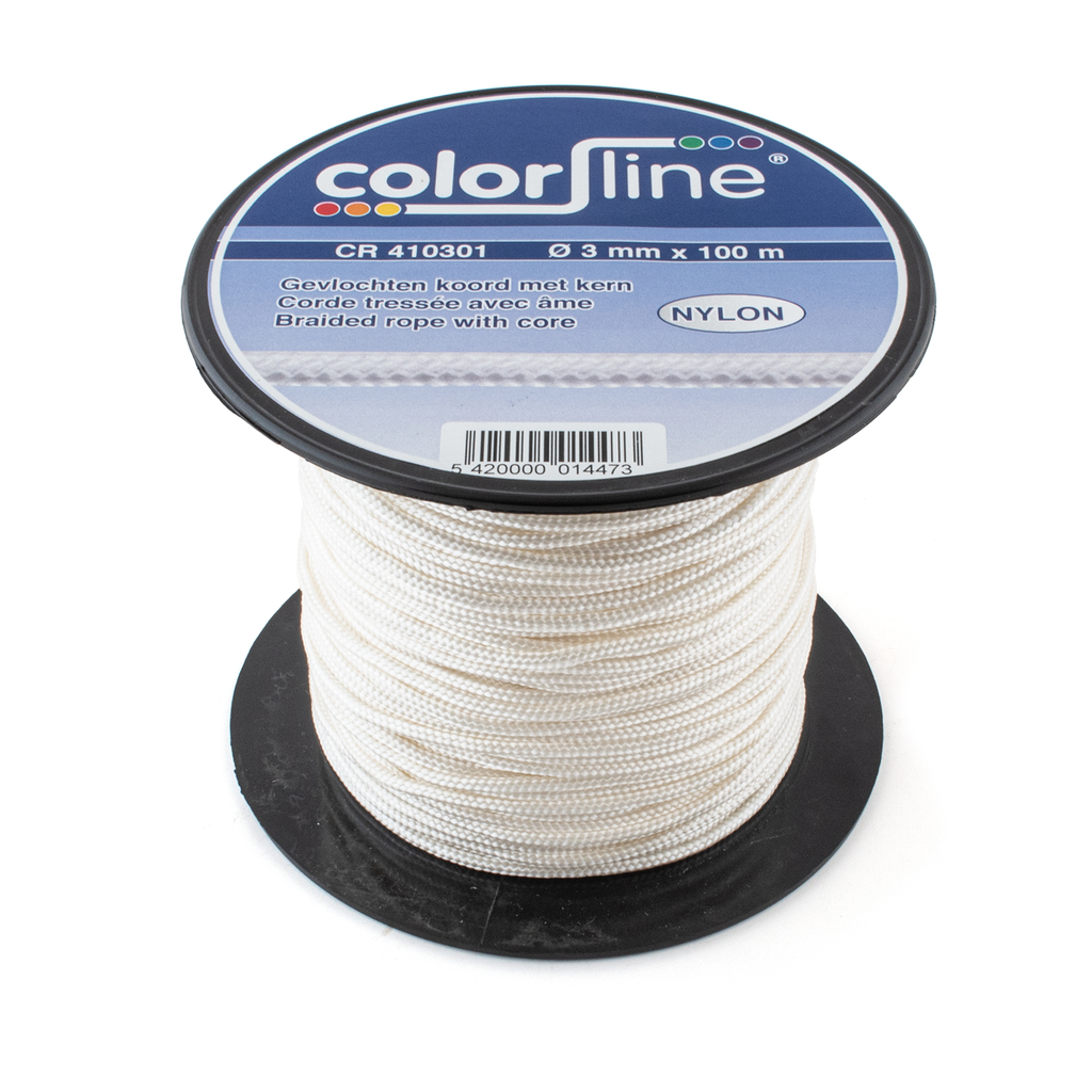 [PMCO.040] CORDE 3 MM X 100 M TRESSÉE AVEC ÂME NYLO N