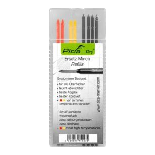 [PMCRMA.230] RECHARGE POUR CRAYON PICADRY NOIR-ROUGE- JAUNE