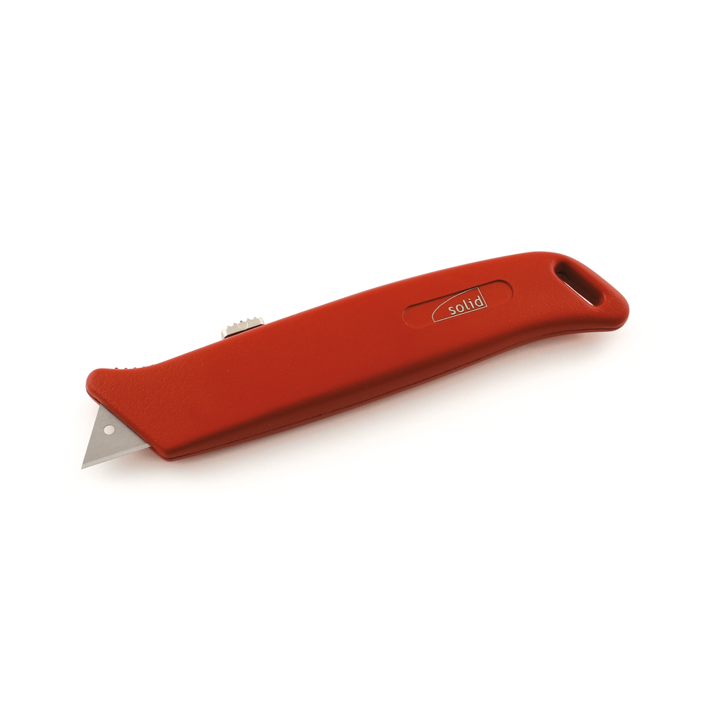 CUTTER RETRACTABLE ROUGE METALIQUE GRIPP 50 MM