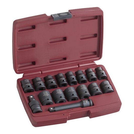 [PMDOA.030] COFFRET CLES DOUILLE PNEUMATIQUE 10-24MM