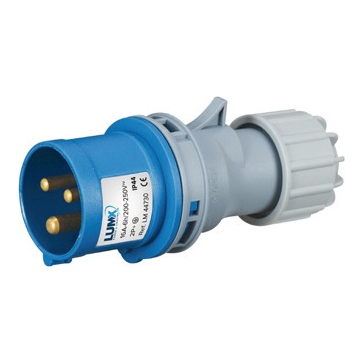 PRISE BLEU MALE 16AMP 220V 3 - IP44