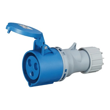 BLAUWE STOPCONTACT 16AMP 220V  3 - IP44