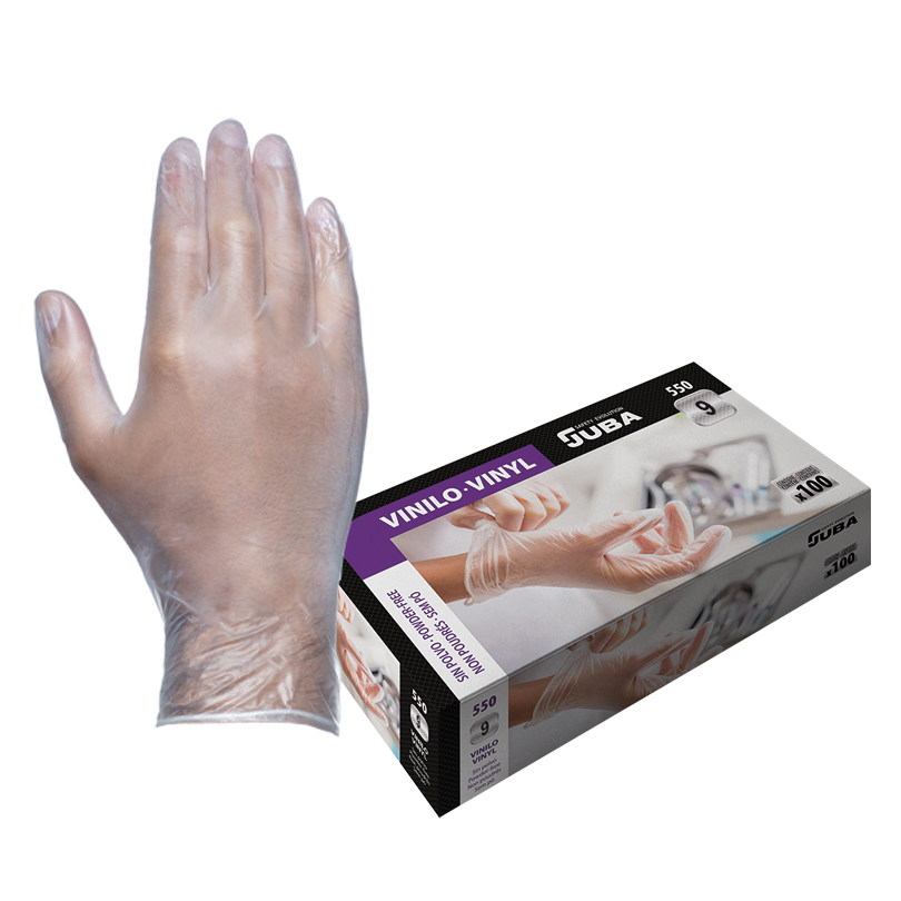 GANTS EN VINYL BLANC /100