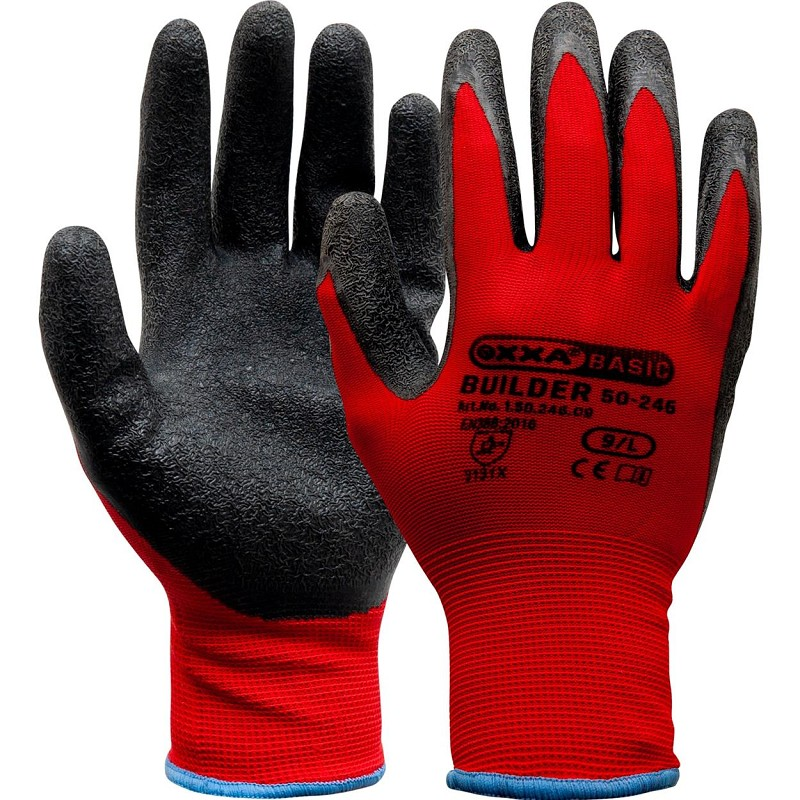 GANTS MOUSSE ALLROUND LATEX ROUGE 10