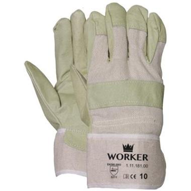 [PMGAPL.BLCT] HANDSCHOENEN LEDER KATOEN HOGE KWA.