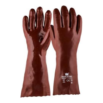 [PMGAPVC.010] GANTS PVC ROUGE ACIDE 35CM