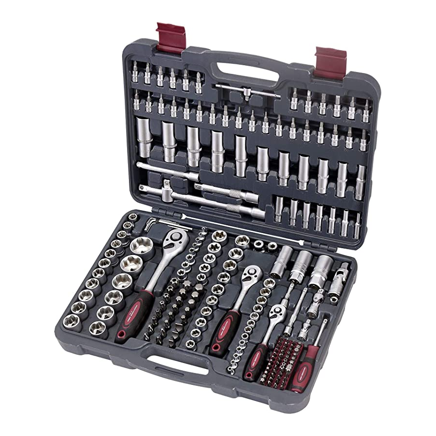 [PMKACO.3042] COFFRET 200 DOUILLES 1/4, 3/8 ,1/2