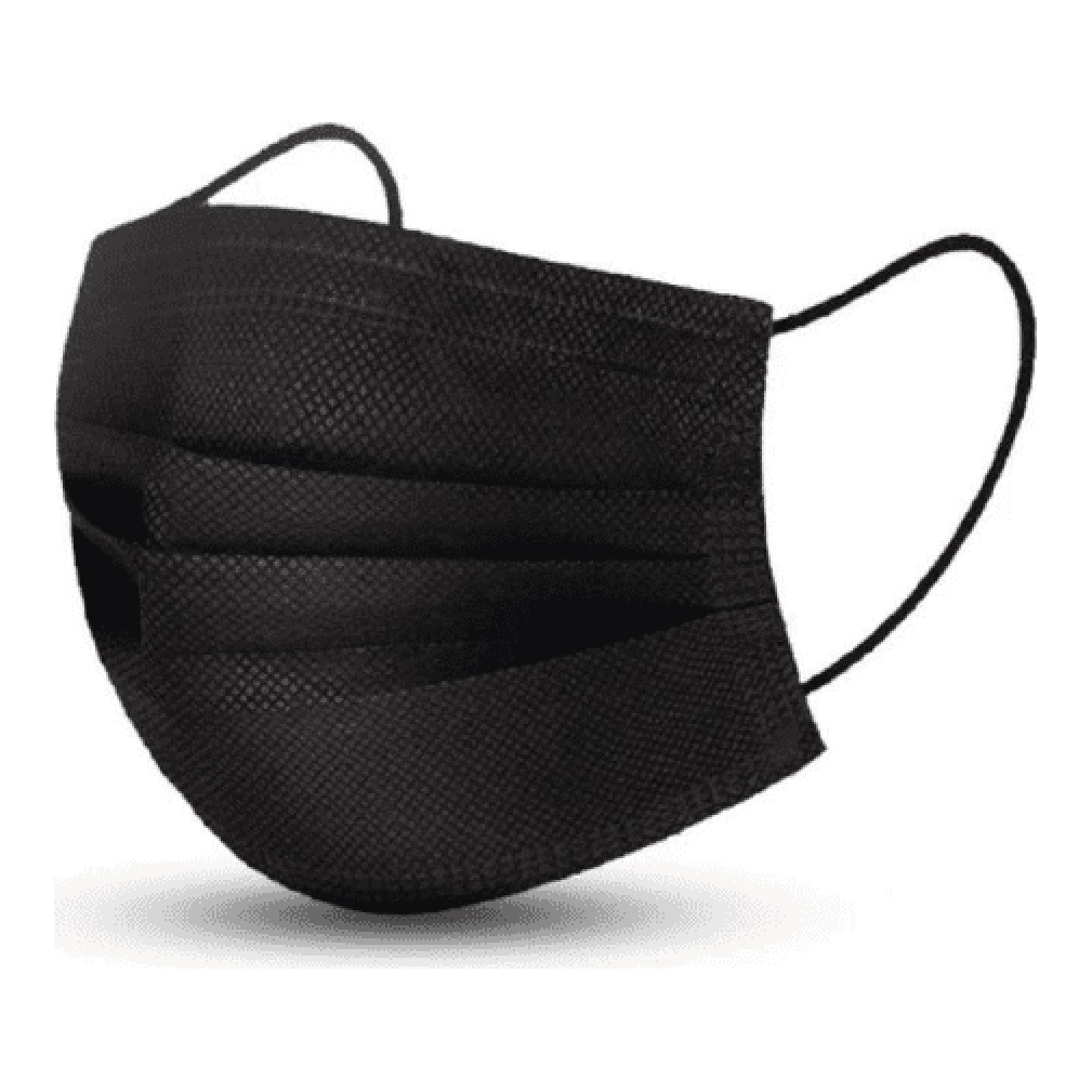 MASQUE DE CHIRURGIEN NOIR 1/ 50