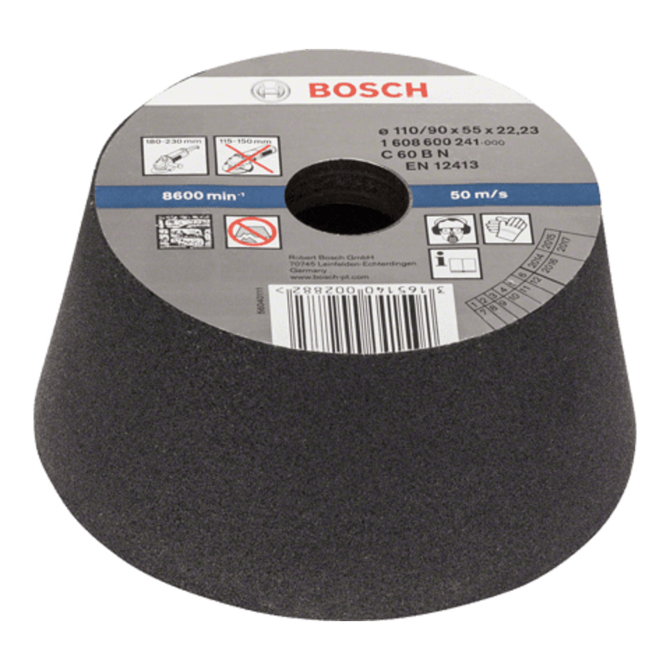 [PMMBPI.110.60] MEULE BOISSEAU CONIQUE 110MM GR60 METAL