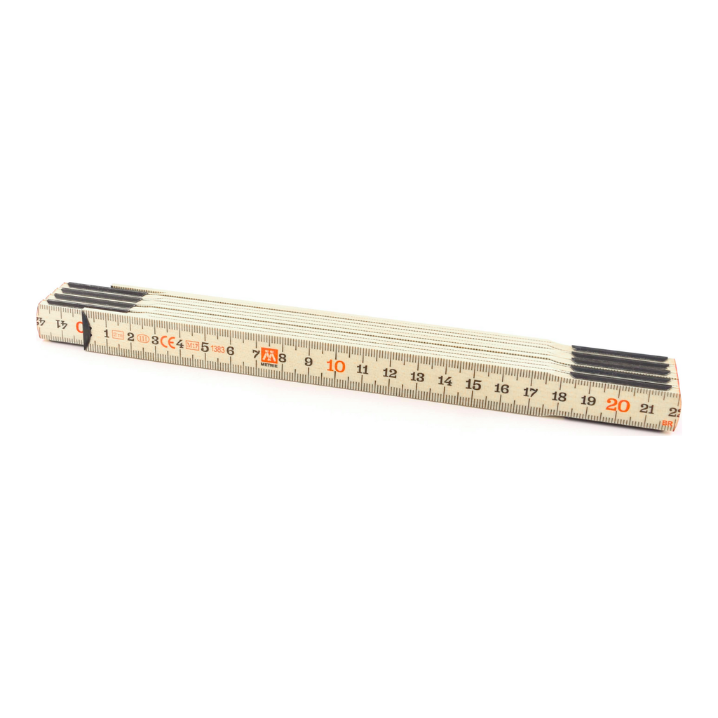 [PMME.0100] METRE PLIABLE BOIS 2M BLANC