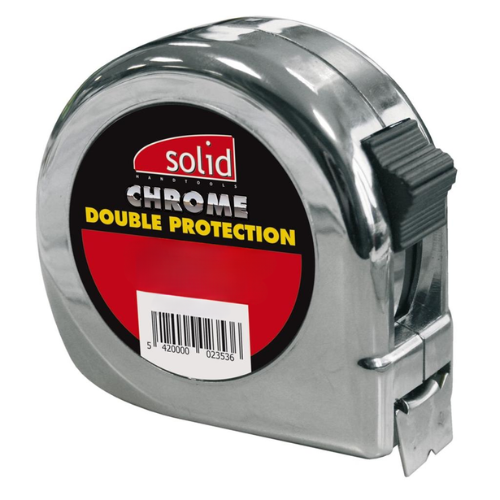 METRE RUBAN 10M AVEC PROTECTION CHROME