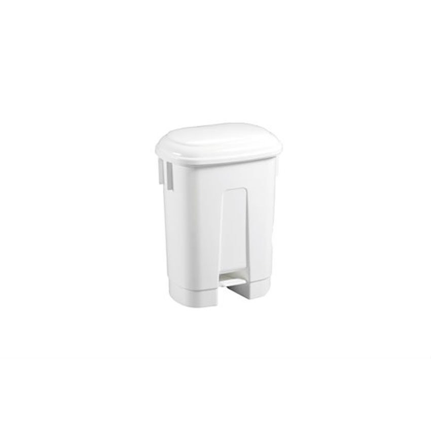 POUBELLE BLANC A PEDAL 60 L