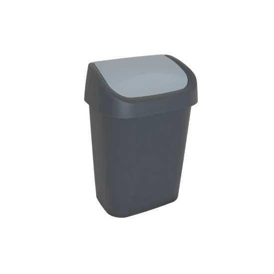 VUILNISBAK 10L ANTRACIET