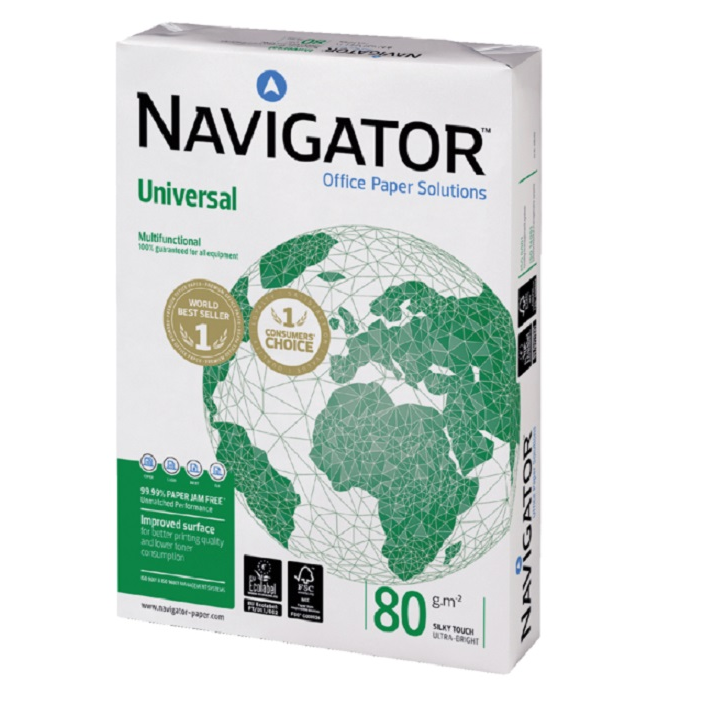 PAPIER NAVIGATOR UNIVERSAL 80GR A4 JAUNE