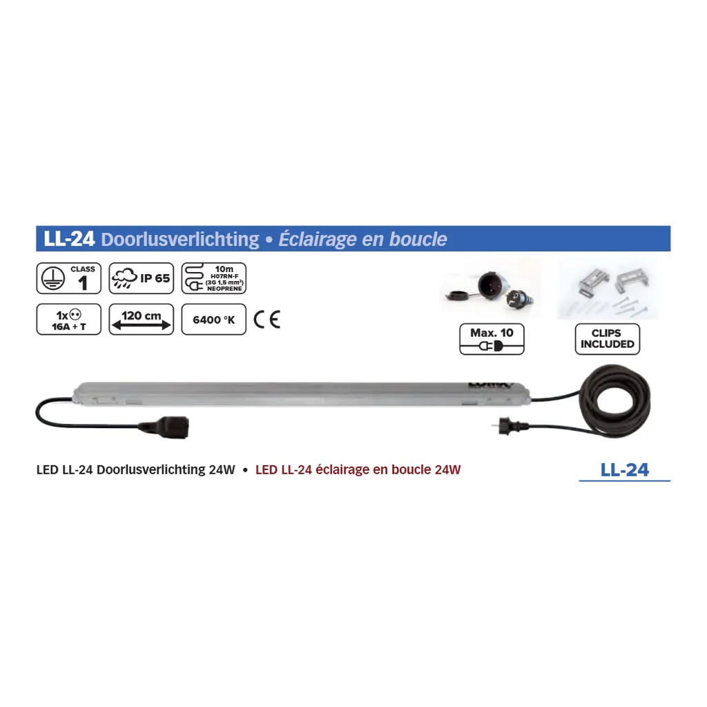 DOORLUSVERLICHTING LED LL-24 / 24W