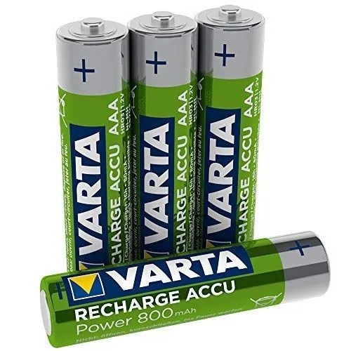 [PMPH.615] BATTERIJ (AAA) HERLAADBAAR 800MAH /4