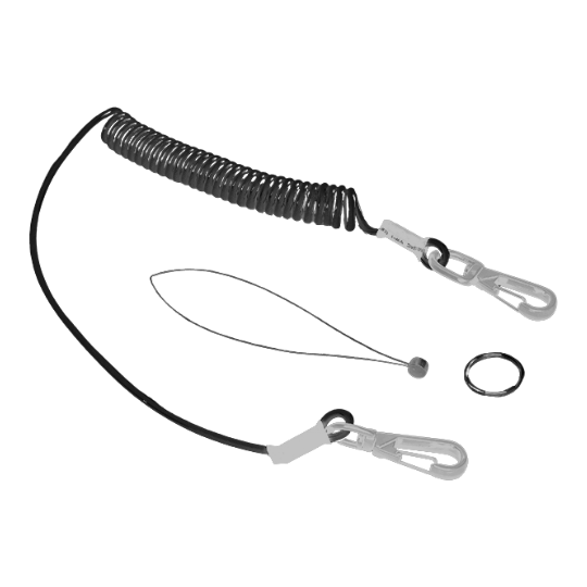 [PMSAC.075] ELASTISCHE VEILIGHEIDSBAND ANTI-VAL GEREEDSCHAP 3KG ZWART