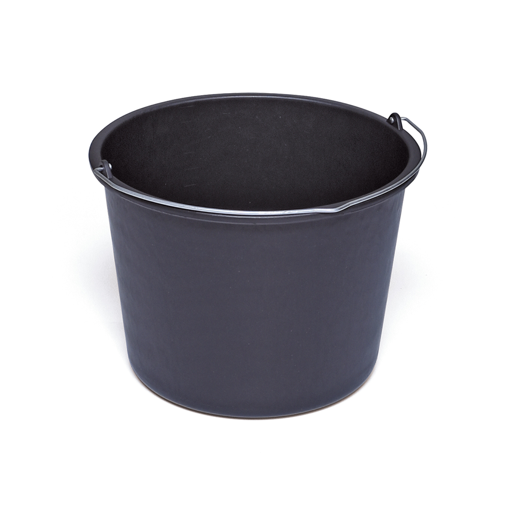 SEAU PLASTIQUE RIGIDE 12L NOIR