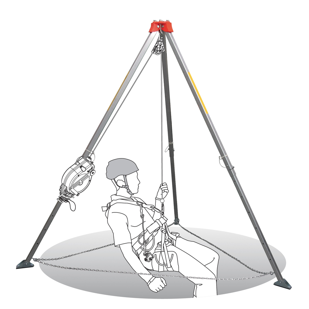 TREPIED DE SECURITE ALUMINIUM 1,47 M ? 2 ,29 M